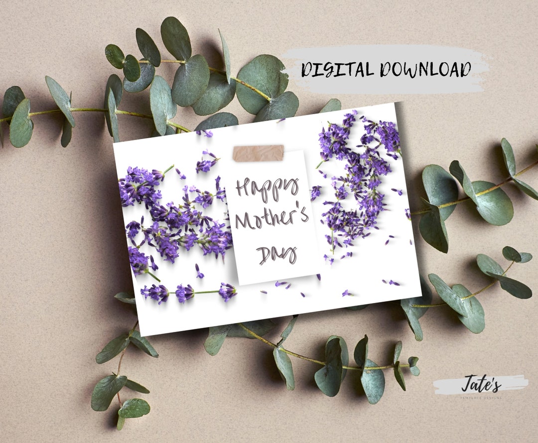 PRINTABLE Mothers Day Greeting Card Digital Download PDF 5 X 7 - Etsy
