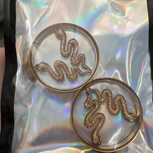 45mm Plugs Gold Snakes