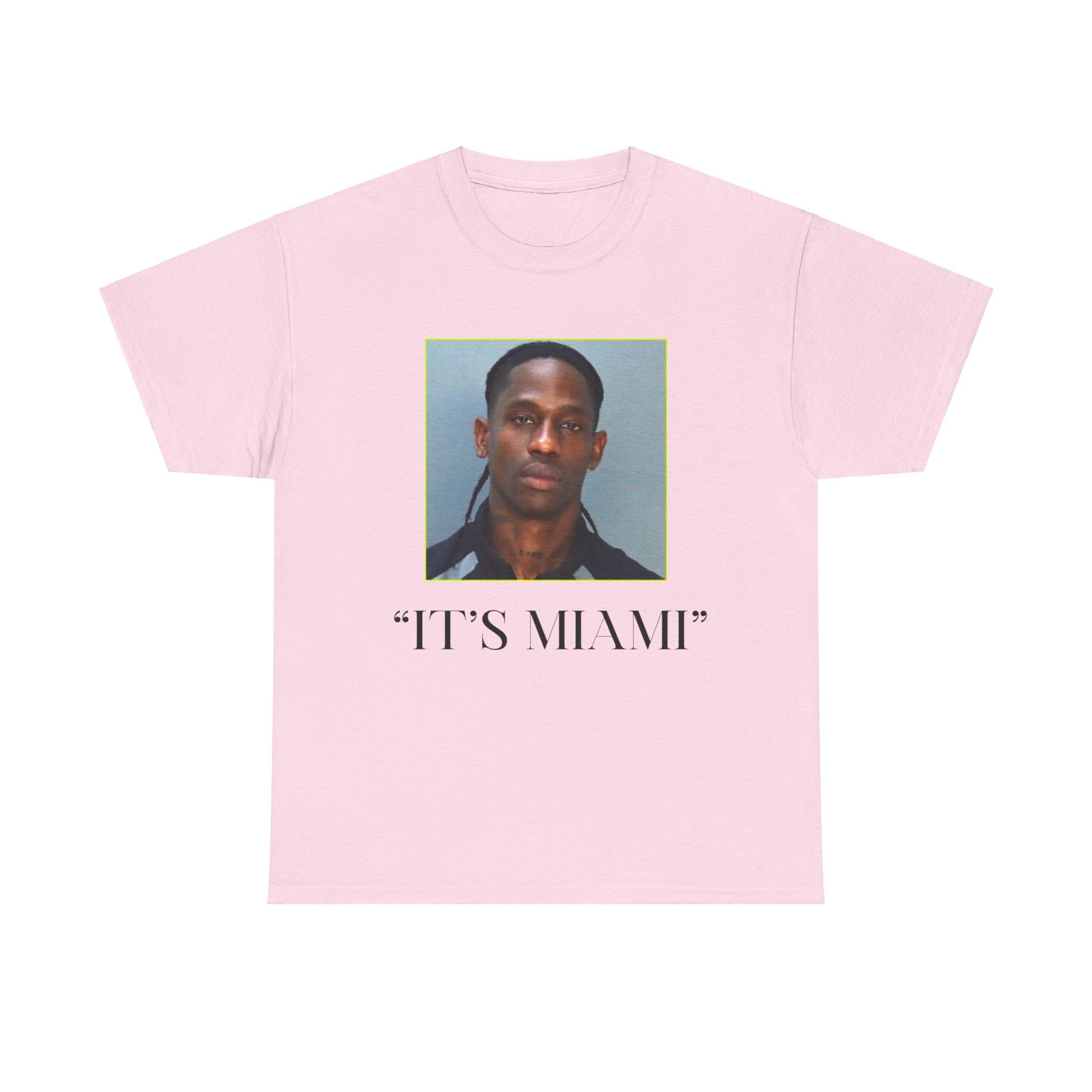 Travis Scott 逮捕 Tシャツ IT's MIAMI XL 限定品 Travis Scott 逮捕 Tシャツ IT's MIAMI XL 限定品 Travis Scott