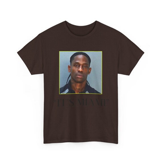 Travis Scott 逮捕 Tシャツ IT's MIAMI XL 限定品 Travis Scott 逮捕 Tシャツ IT´s MIAMI XL 限定品