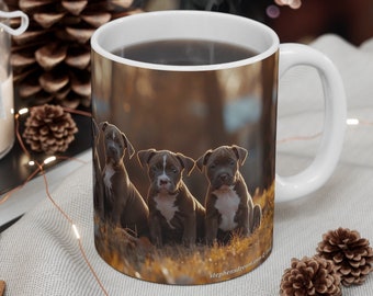 Mug 11oz - Pit Bull Puppies
