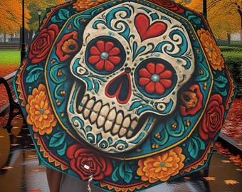 Calavera Foldable Umbrella