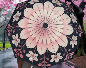 Cherry Blossom Design Foldable Umbrella