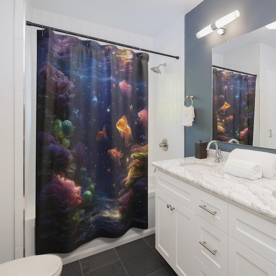 Cosmic Aquarium Shower Curtain