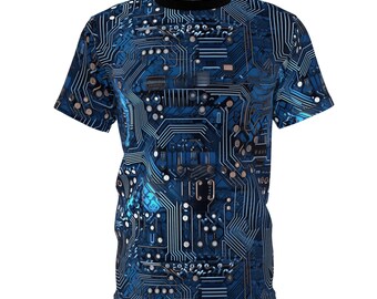 Blue Circuit AOP T-Shirt