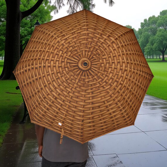 Wicker Looking Umbrella