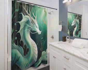 Water Dragon Shower Curtain