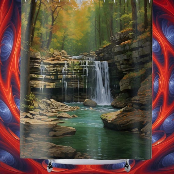 Kentucky Creek Falls Shower Curtain