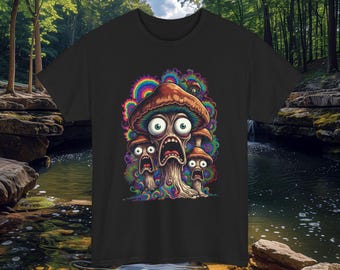 Psilocybe Cubensis Trippin Mushroom Tee | Psychedelic Shroom Design
