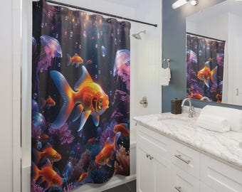 Cosmic Aquarium Shower Curtain