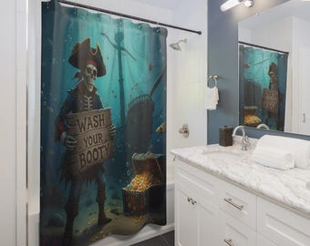 Wash Your Booty Shower Curtain