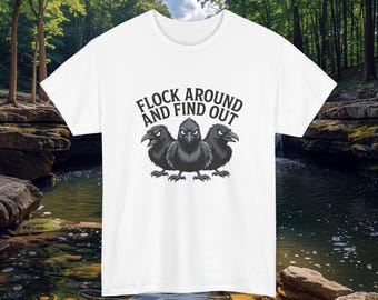 Three Angry Ravens T-Shirt | Goth Bird Graphic Tee
