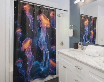 Cosmic Jellyfish Shower Curtain