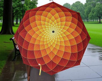 Sunburst Mandala Umbrella