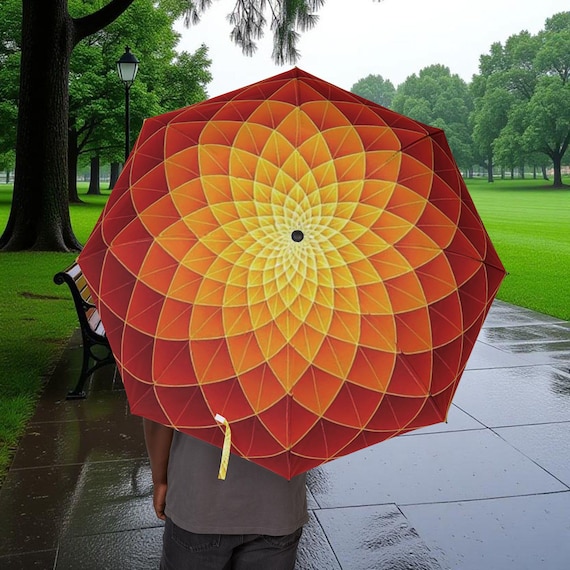 Sunburst Mandala Umbrella