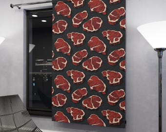 Meat themed Window Curtain (1 Piece)