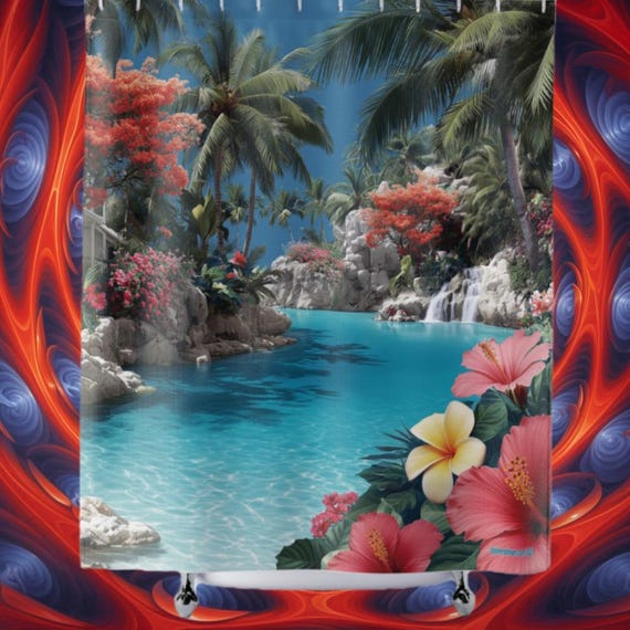 Tropical Paradise Shower Curtain