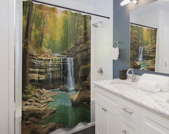 Kentucky Creek Falls Shower Curtain