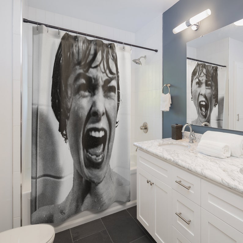 Psycho Shower Curtain Etsy