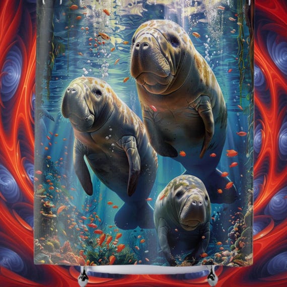 Manatees Shower Curtain