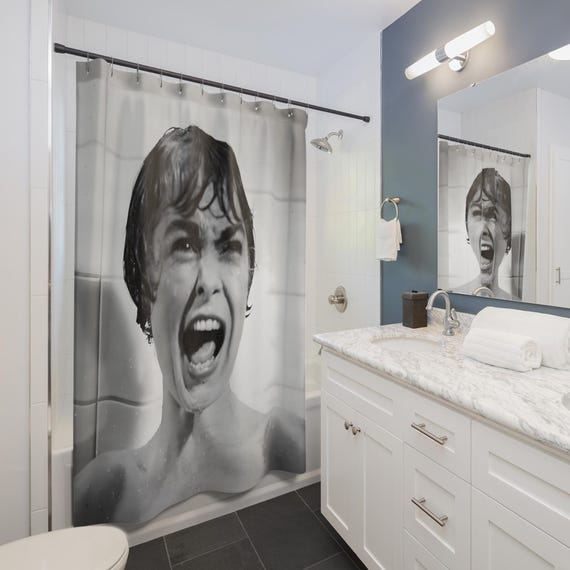 Psycho - Horror Movie Themed Shower Curtain
