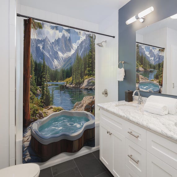 Colorado Jacuzzi Shower Curtain