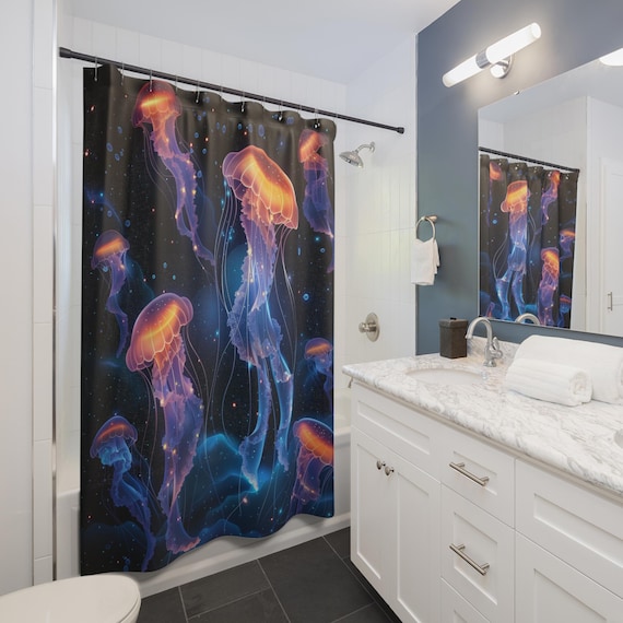 Cosmic Jellyfish Shower Curtain