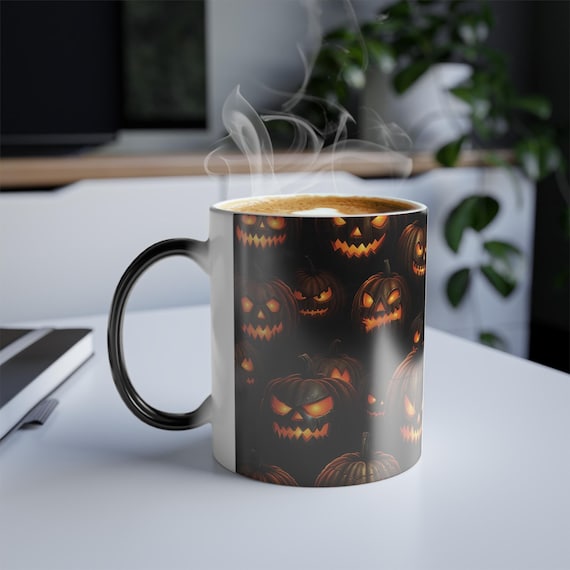 Black Jack-O-Lantern Color Changing 11oz Mug