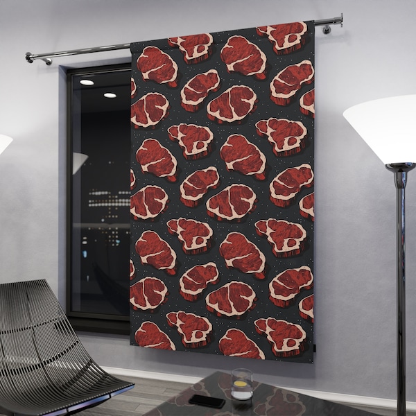 Meat themed Window Curtain (1 Piece)