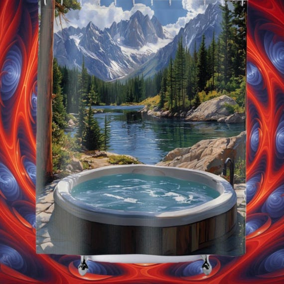 Colorado Jacuzzi Shower Curtain