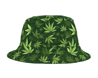 Cannabis Leaf Bucket Hat