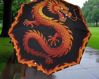 Fire Dragon Folding Umbrella