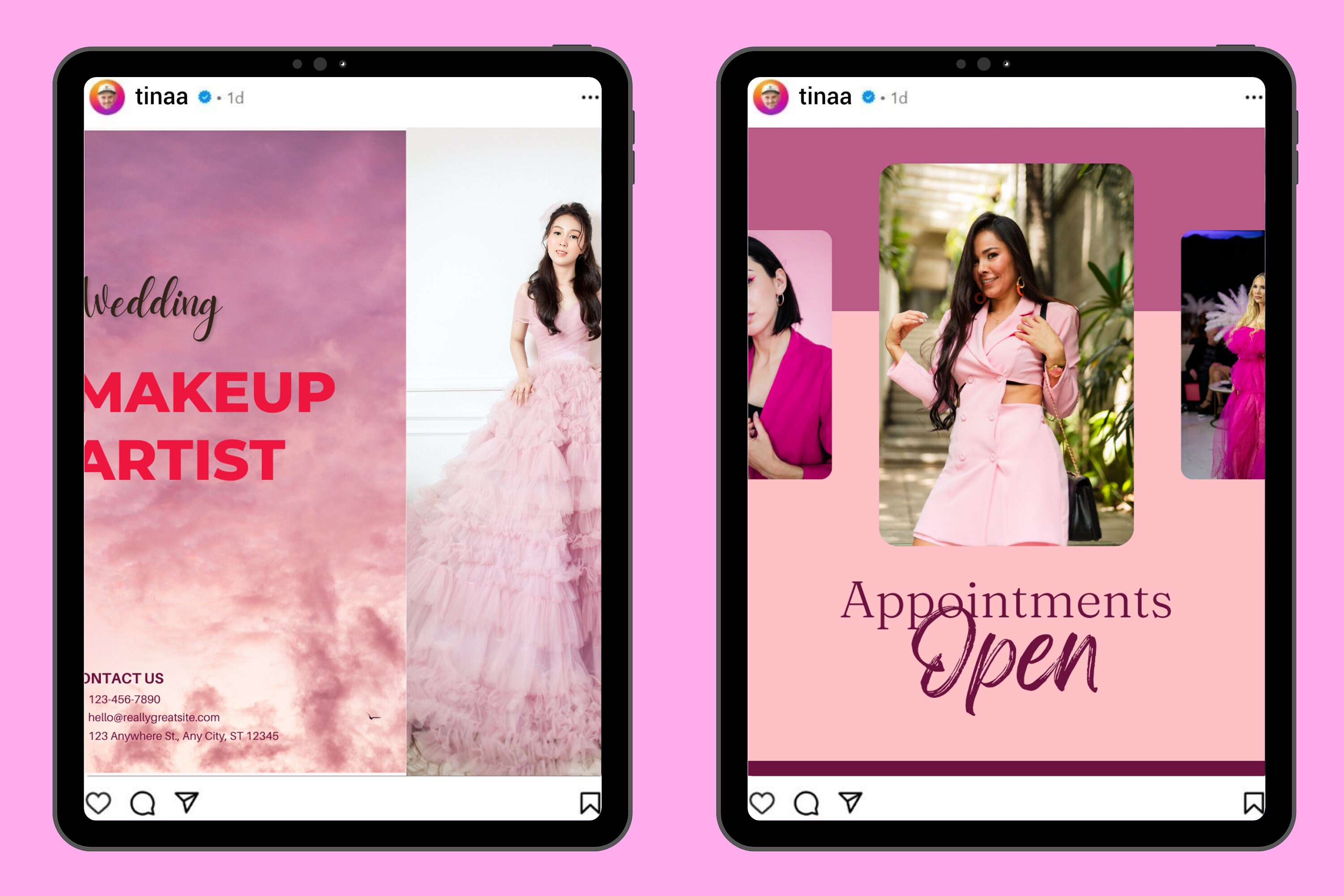 Barbie Theme Aesthetic Instagram Template Bundle 50 Instagram Etsy