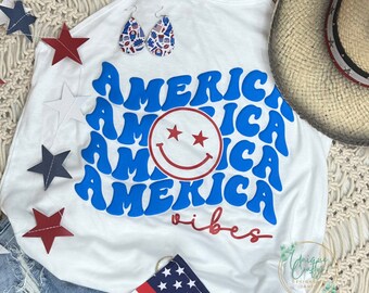 America Vibes Puff Print