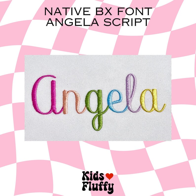 Native BX Angela Script - Bx Font - Embroidery - Embroidery Font ...