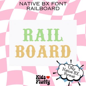 Native BX Font Railboard - bx font - Native bx font - Embroidery font - Embrilliance bx font - Embrilliance embroidery font - Railboard