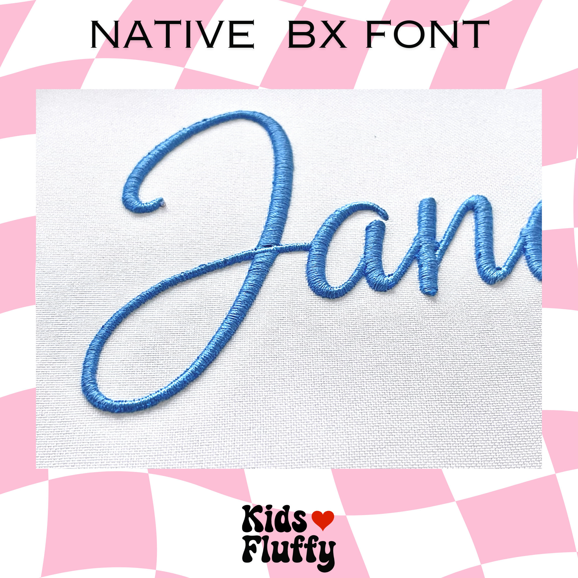 Puffy Foam Font - Native BX Font - Puff Embroidery Font - 3D Embroidery Font - Embrilliance Native BX Font - Janaka 3D Native BX font