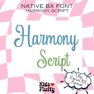 Native BX font Harmony Script - bx font - native bx font - Embrilliance bx font - Embroidery Font - Pretty Summer - Embroidery