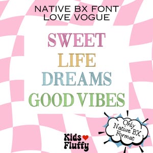 Police Native BX Love Vogue – Embrilliance BX – Alphabet Point Satin – Police de Broderie Romantique