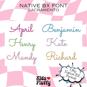 Native BX Font Sacramento - bx font - native bx font - Embroidery font - Embroidery - Embrilliance Font - Script font