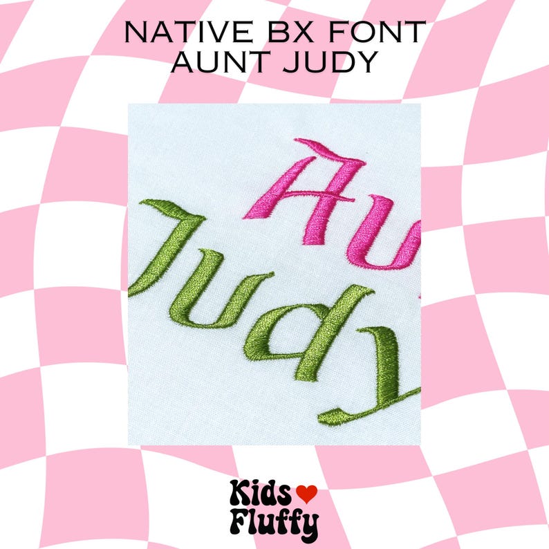 Native BX Font Aunt Judy - Bx Font - Embrilliance Native BX Font - for ...