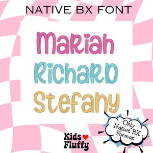 Native BX font Lonely Rope - bx font - embroidery font - Rope stitch - rope stitch Font - Embrilliance Native BX font - Embrilliance bx font