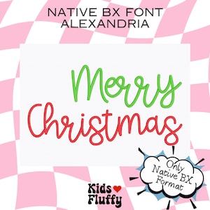 Native BX Font Alexandria – BX-Schriftart – Embrilliance Native BX-Schriftart – Für das Embrilliance-Programm – Satinstich-Schriftart