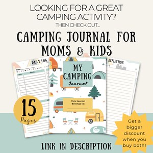 Paquete imprimible de lista de equipaje para acampar: Planificador de viajes familiares (PDF + Canva) imagen 9