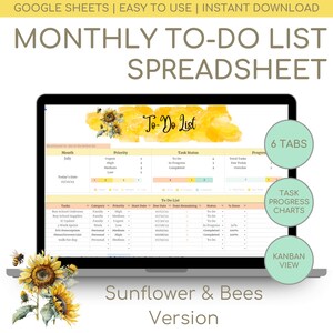 Digital To Do List Template: Google Sheets Planner with Kanban Board (Digital Download)
