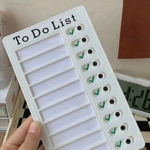 Checklist organizer for kids with 10pcs Refill Paper To do List Slid Board for Students- Children's Chore Chart