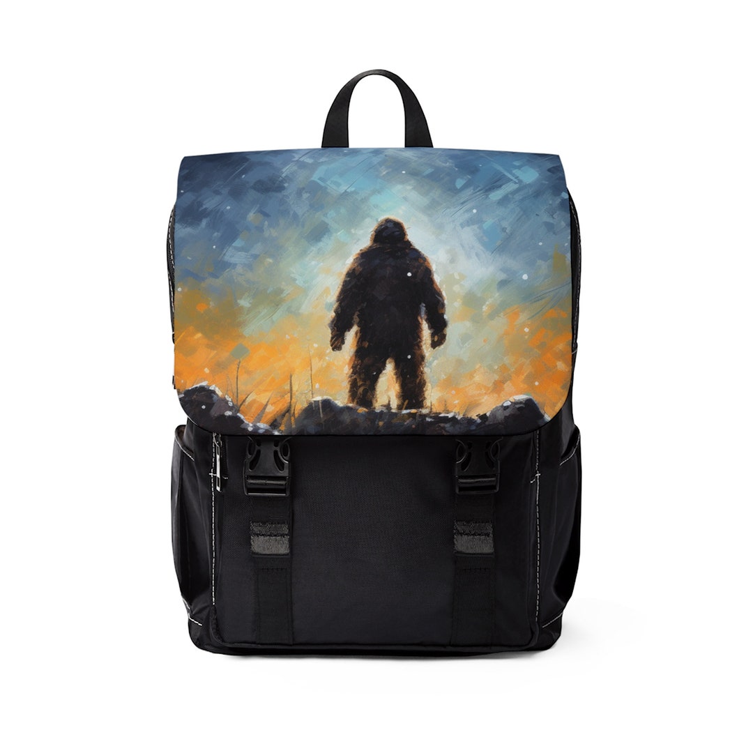 Backpack Bigfoot Sasquatch Yeti Canvas kant Jr Etsy