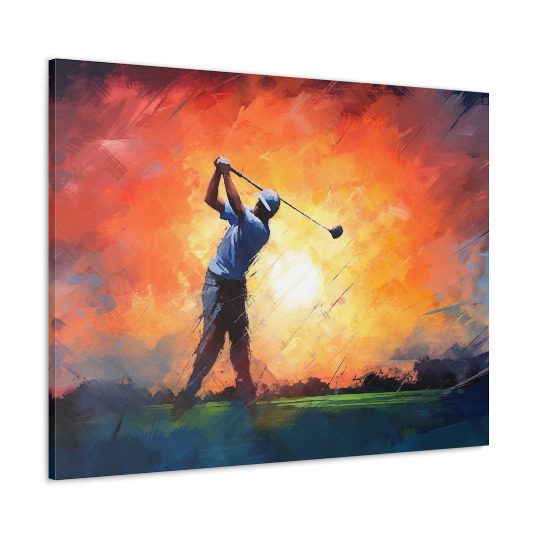 Golfer Swinging His Driver Canvas Gallery Wraps Etsy Golfer Swinging His Driver Canvas Gallery Wraps Etsy