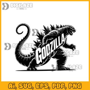 Godzilla SVG Design: Kong, Dinosaur Clipart (Digital Downloads)