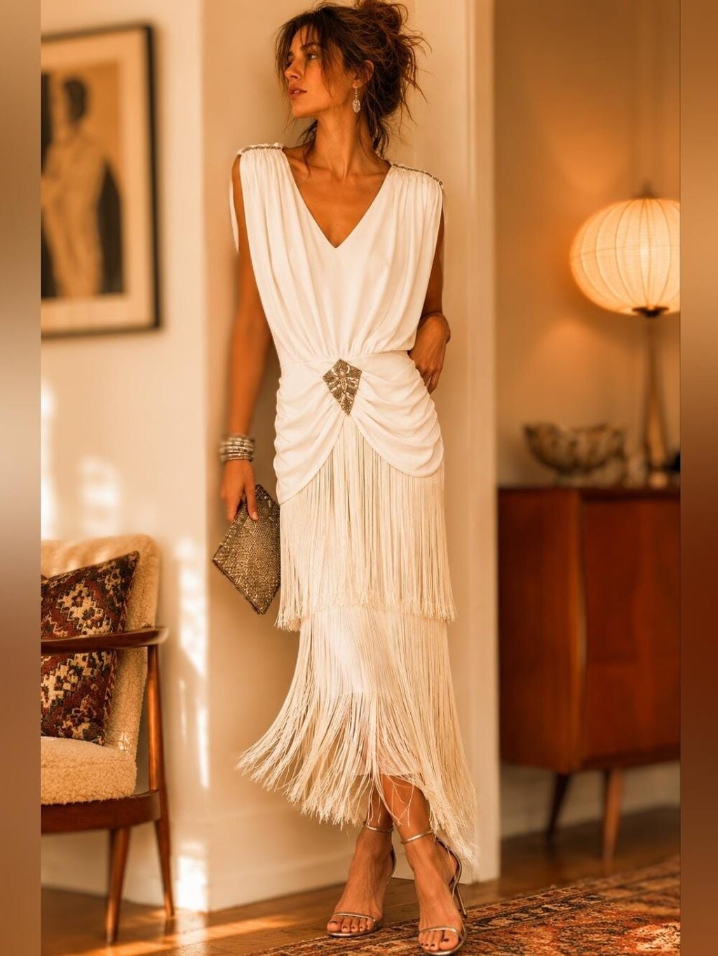 italian designer cocktail dresses Dress Dress style:Non-Nursing Royal Blue V Neck 2024week25 Maxi dress neckline and full button